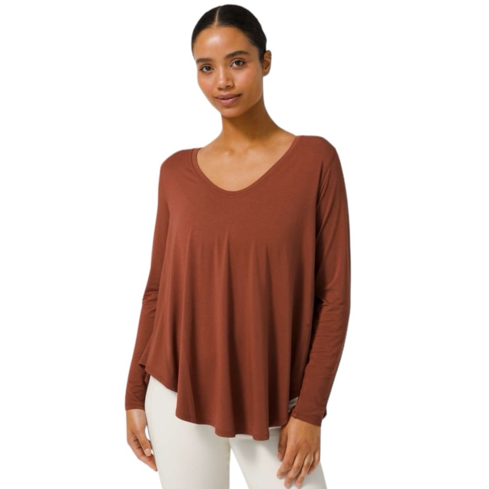 Lululemon Up For Down Time Long Sleeve Top size 4